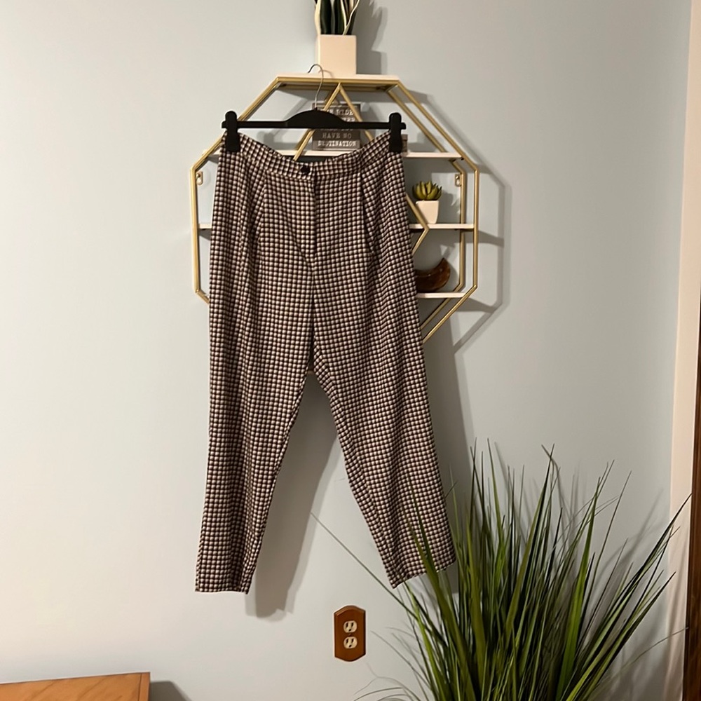 Plaid Trouser Pants